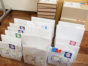 発送を待つ商品