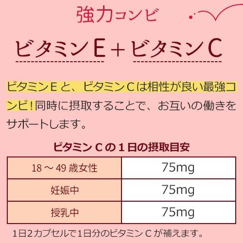 協力コンビ　ビタミンE+ビタミンC