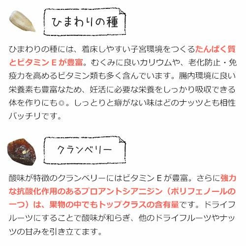 ひまわりの種・クランベリー