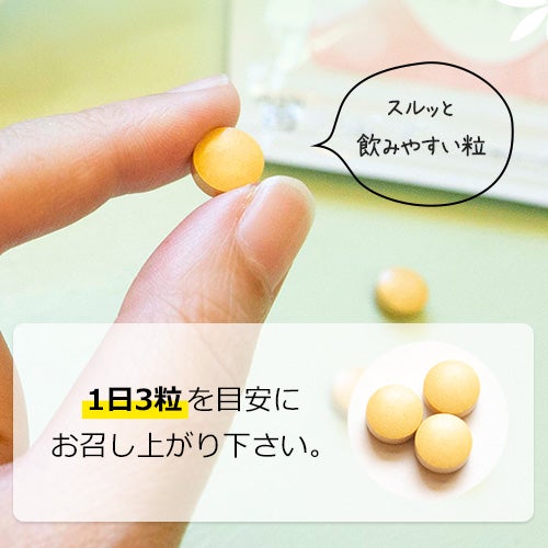 1日3粒を目安に